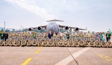 Siêu vận tải C-17 Úc vận chuyển BV dã chiến Việt sang Nam Sudan