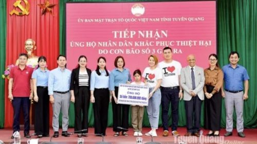 Hiệp hội Doanh nhân Việt Nam ở nước ngoài, Hội Mẹ Việt Nam tại Úc hỗ trợ Tuyên Quang khắc phục hậu quả cơn bão số 3