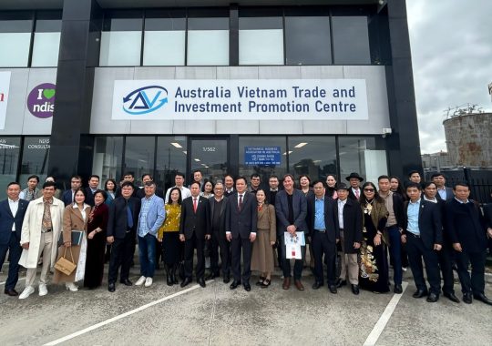 Chủ tịch UBND tỉnh Triệu Thế Hùng làm việc với Hội Doanh nhân Việt Nam tại Australia