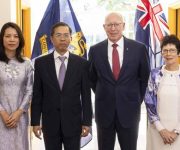 Đại sứ Phạm Hùng Tâm trình Thư ủy nhiệm lên Toàn quyền Australia David Hurley