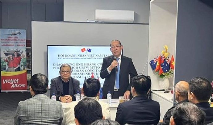 Đoàn đại biểu cấp cao Ủy ban Trung ương MTTQ Việt Nam do Phó Chủ tịch Hoàng Công Thủy làm trưởng đoàn thăm và làm việc tại Australia