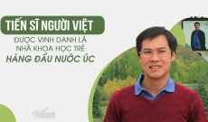Tiến sĩ người Việt được vinh danh là nhà khoa học trẻ hàng đầu nước Úc