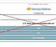 Cảnh báo mạo danh Vietnam Airlines bán vé giả chuyến bay về Việt Nam